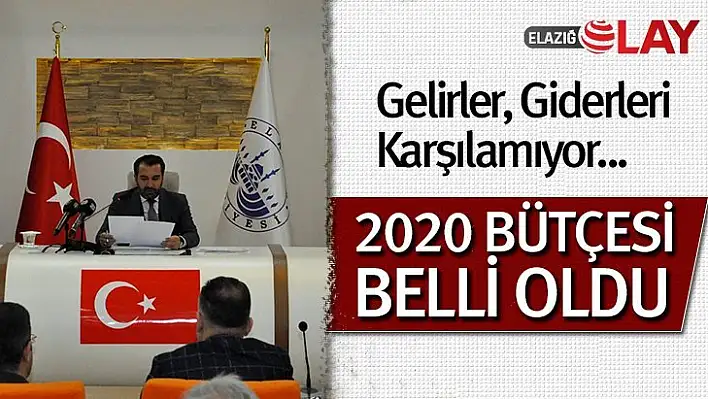 Elazığ Belediyesi'nin 2020 Yılı Bütçesi belli oldu