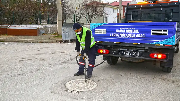 Elazığ Belediyesinin haşereyle mücadelesi devam ediyor