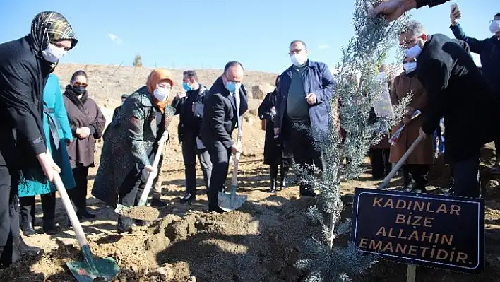 Elazığ'da 11 şehit anısına fidan dikildi