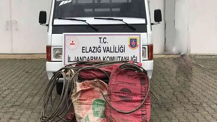 Elazığ'da 157 bin liralık malzeme çalan 3 şüpheli yakalandı