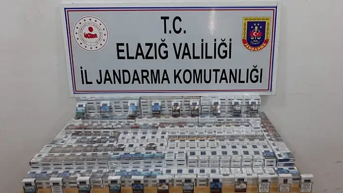 Elazığ'da 910 paket bandrolsüz sigara ele geçirildi