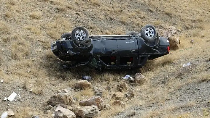 Elazığ'da araç şarampole uçtu: 1 yaralı