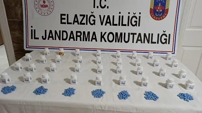 Elazığ'da bin adet uyuşturucu hap ele geçirildi