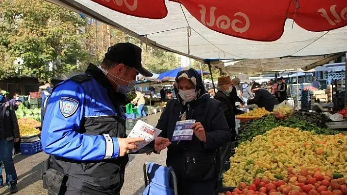 Elazığ'da polisten Covid-19 denetimi
