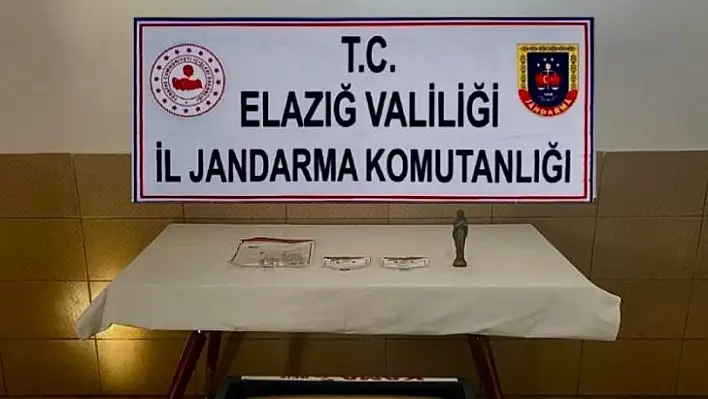 Elazığ'da tarihi eser operasyonu