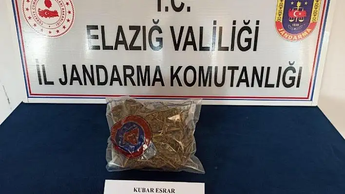 Elazığ'da uyuşturucu ile mücadele: 2 gözaltı