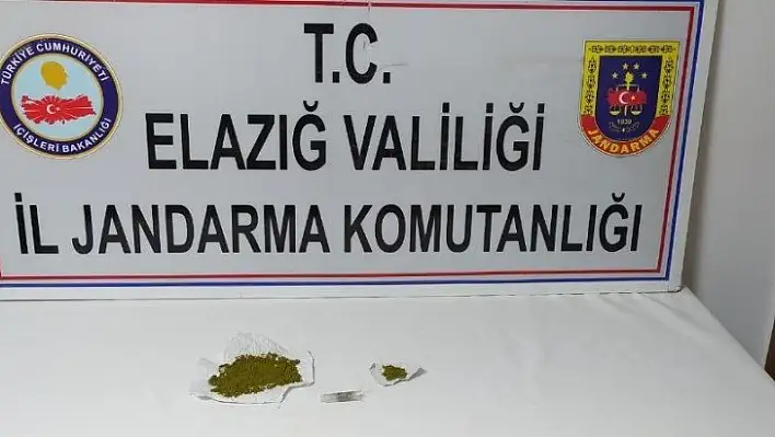 Elazığ'da uyuşturucu ile mücadele: 2 gözaltı