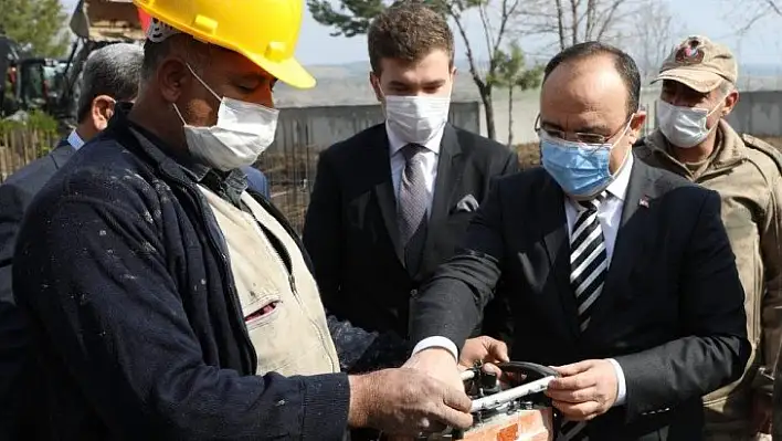 Elazığ Gülüşkür Jandarma Karakolu'nun yeni binasının  temeli atıldı