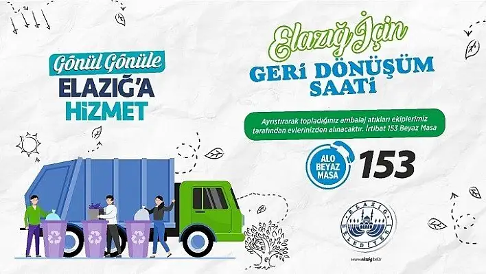 Elazığ İçin 'Geri Dönüşüm Saati Uygulaması' Başladı 