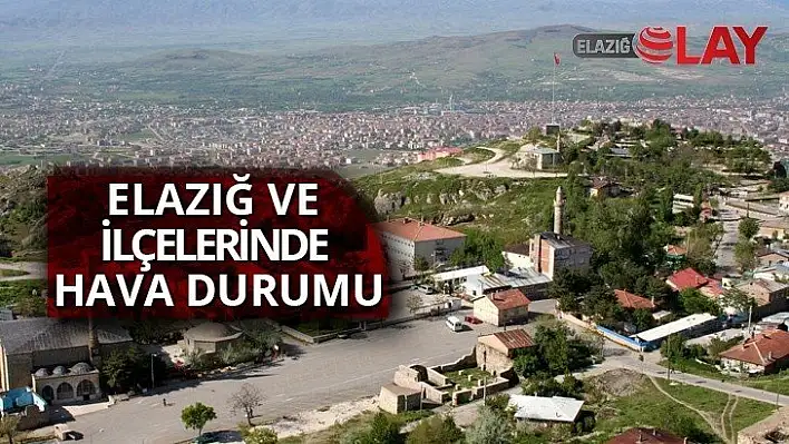 Elazığ ve ilçelerinde hava durumu-16-03-2020