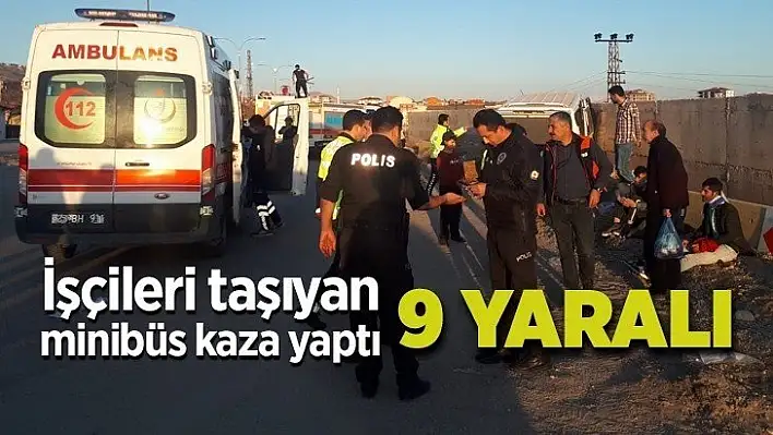 Elazığ'da trafik kazası: 9 yaralı