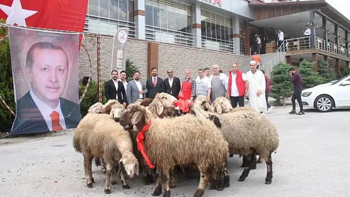 Elazığlı iş adamı, Erdoğan için 20 adak kurbanı kesti 