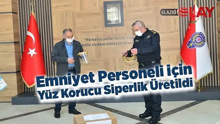 Emniyet Personeli için Yüz Korucu Siperlik Üretildi