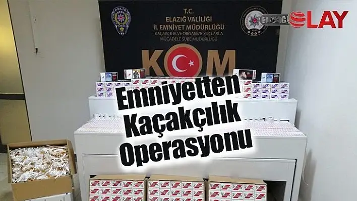 Emniyetten Kaçakçılık Operasyonu 