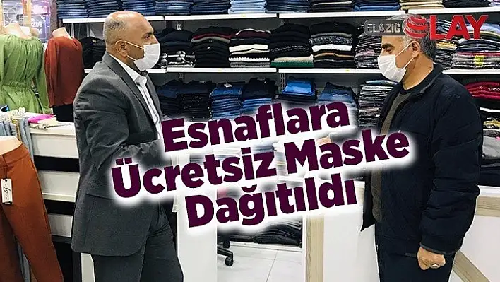 Esnaflara Ücretsiz Maske Dağıtıldı