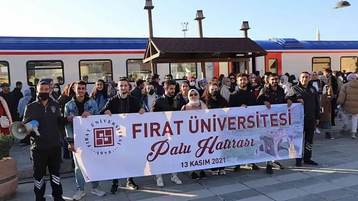 Fırat Üniversitesi'nden tren yolculuğu ve Palu gezisi