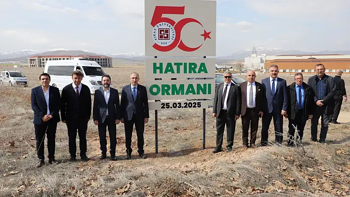 Fırat Üniversitesinde 50. yıl hatıra ormanı oluşturuldu