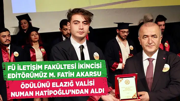Fırat Üniversitesinde dereceye giren öğrenciler törenle ödüllerini aldı