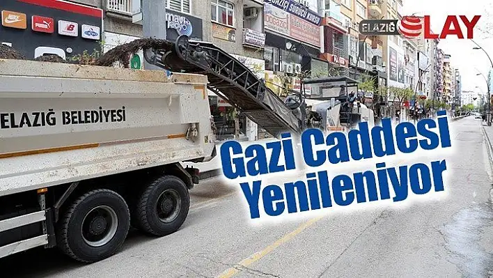 Gazi Caddesi Yenileniyor