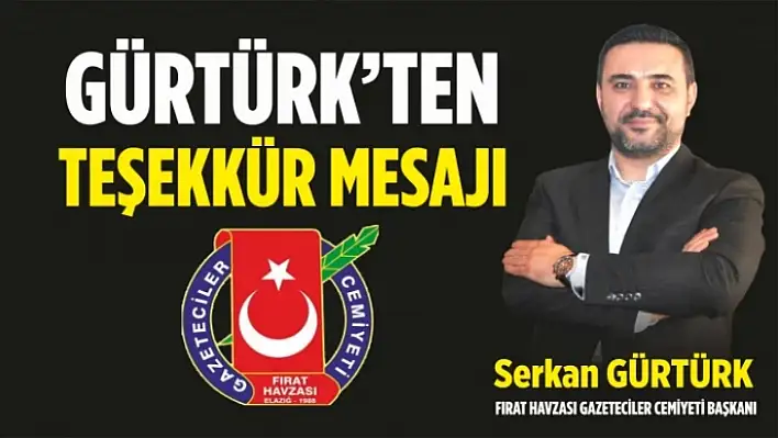 Gürtürk'ten teşekkür mesajı