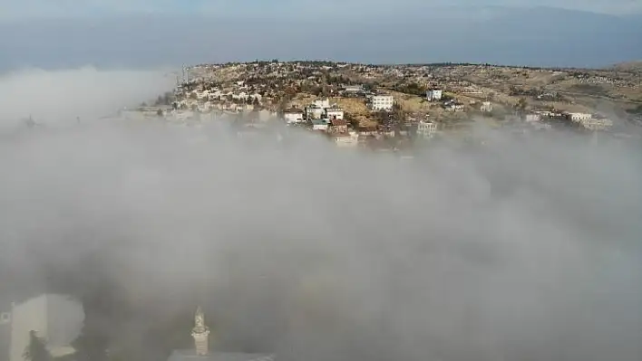 Harput'ta sis güzel görüntüler oluşturdu