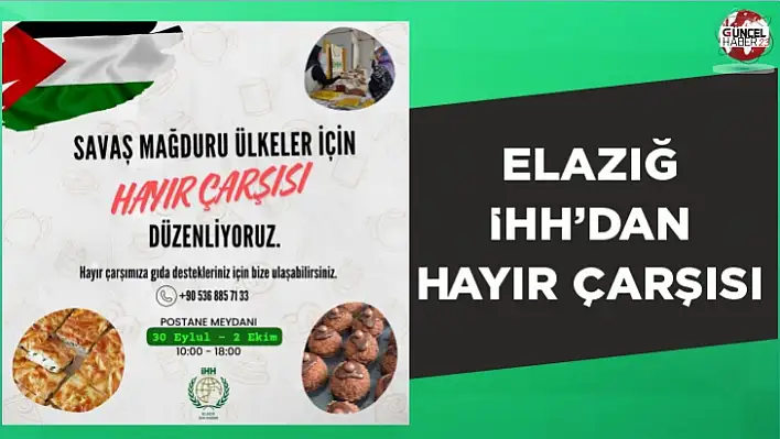 İHH'dan savaş mağduru ülkeler için hayır çarşısı