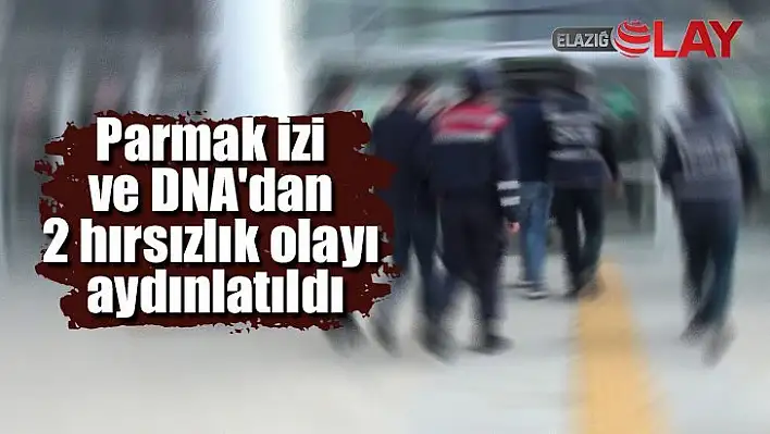 Jandarma, parmak izi ve DNA'dan 2 hırsızlık olayını aydınlattı