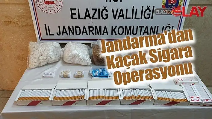 Jandarma'dan Kaçak Sigara Operasyonu