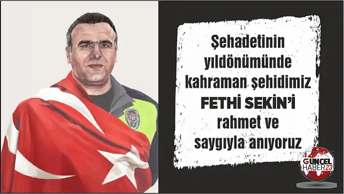 Kahraman şehidimizi rahmetle anıyoruz