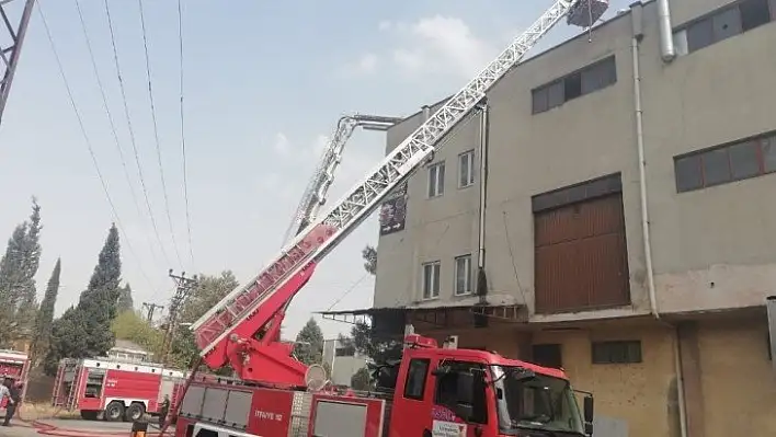 Kahramanmaraş'ta fabrika yangını