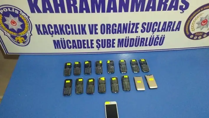 Kahramanmaraş'ta kaçak telefon operasyonu