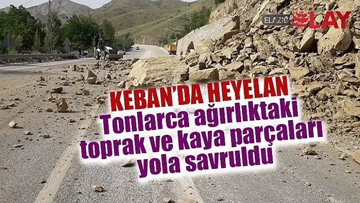 Keban'da heyelan