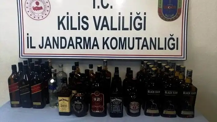 Kilis'te kaçak içki operasyonu