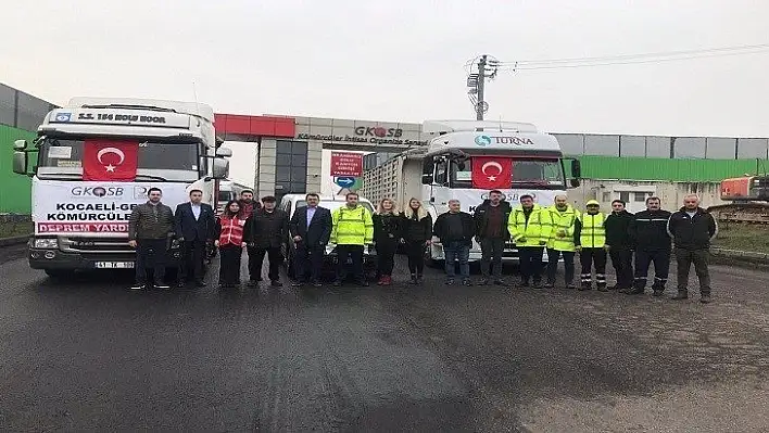 Kömürcüler OSB'den Elazığ'a Yardım Eli