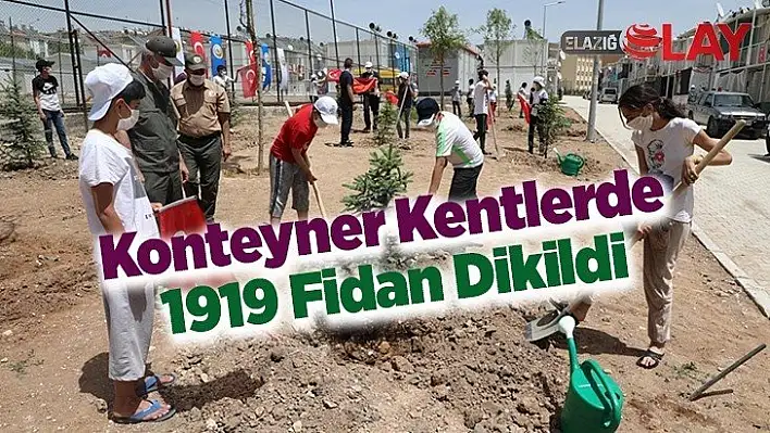 Konteyner Kentlerde 1919 Fidan Dikildi