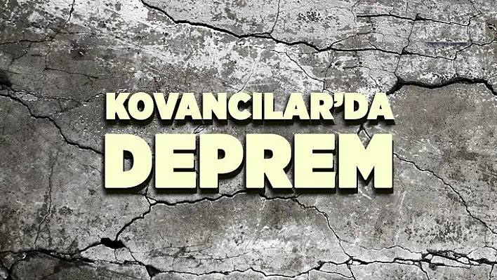 Kovancılar'da 3.4 büyüklüğünde deprem