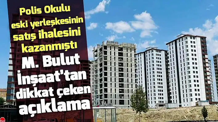 M Bulut İnşaattan açıklama: Milletvekili Metin Bulut ile bağımız yoktur