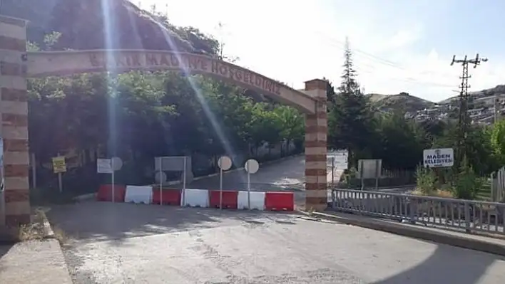 Maden köprüsü trafiğe kapatıldı