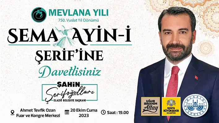 Mevlana'yı anma programı düzenlenecek