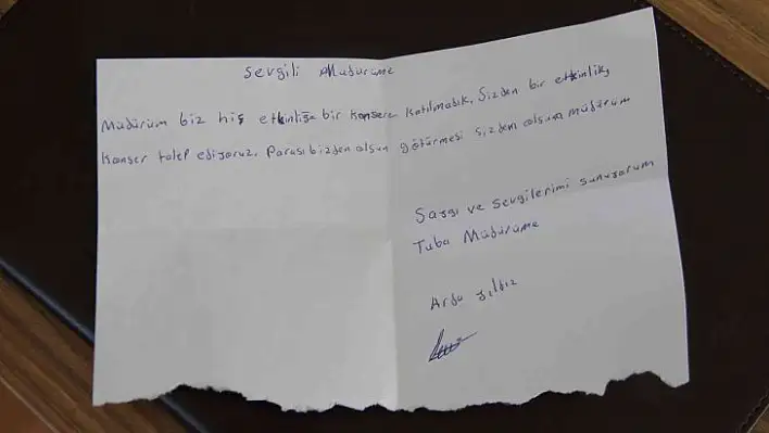 Öğrencinin öğretmene bıraktığı not hayalini gerçeğe dönüştürdü