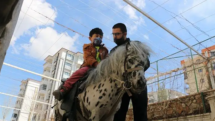 Otizmli çocuklar, duyu odaları ve atla terapiyle hayata hazırlanıyor