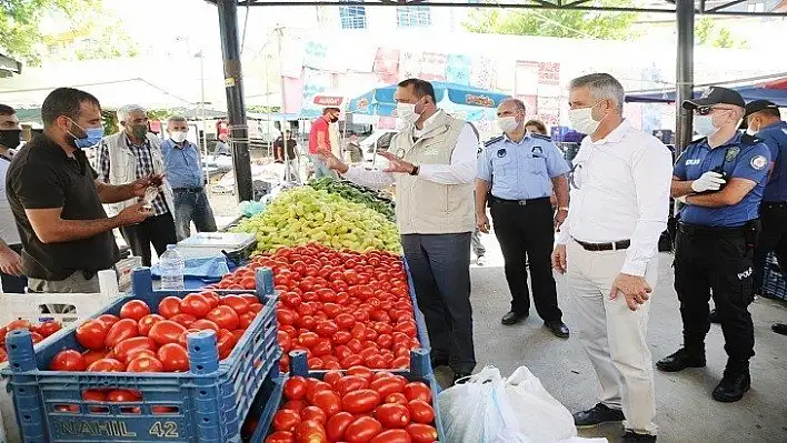 Pazar Yerlerinde Koronavirüs Denetimi