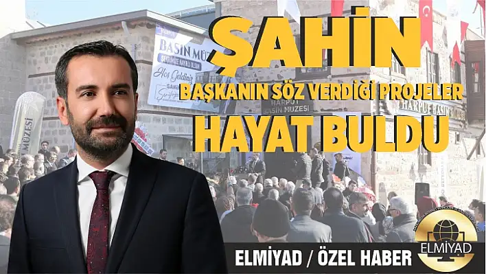 Şahin Başkanın söz verdiği projeler hayat buldu