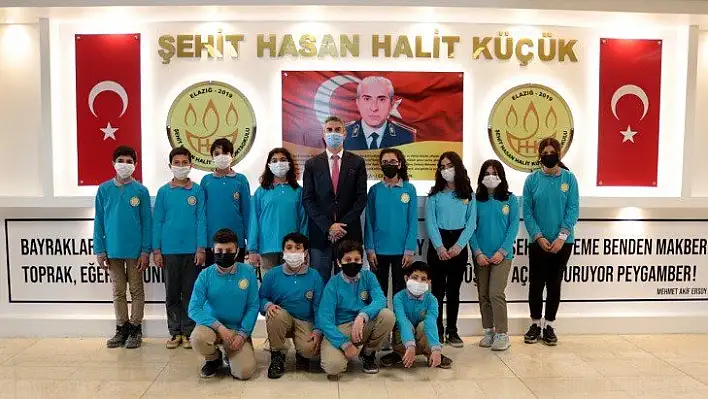 Şehit Hasan Halit Küçük adına okulda şehitlik köşesi yapıldı