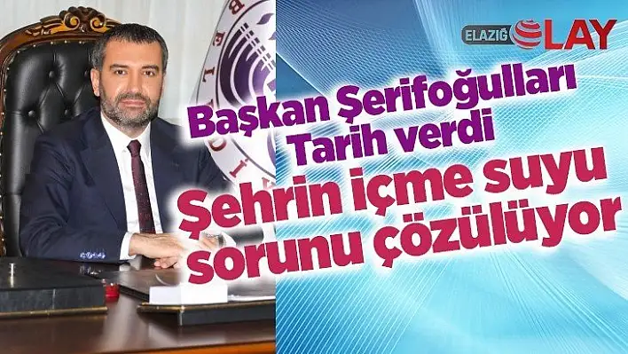 Şehrin içme suyu sorunu çözülüyor