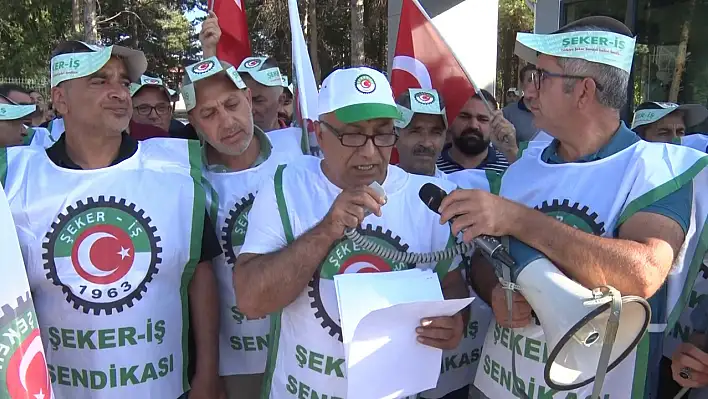 Şeker Fabrikası işçilerinden tepki eylemi