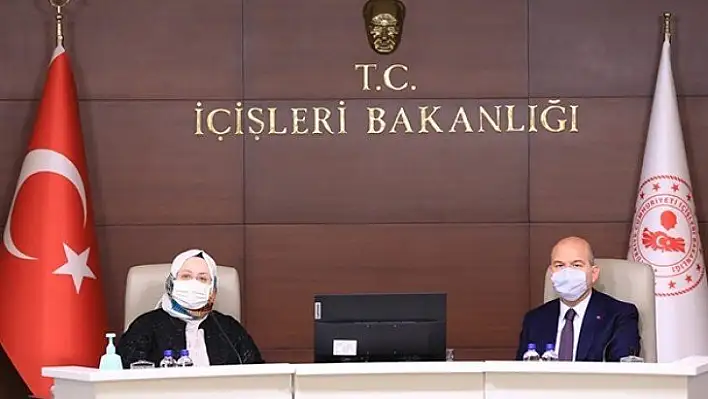 Selçuk ve Soylu'dan kadına yönelik şiddetle mücadele toplantısı
