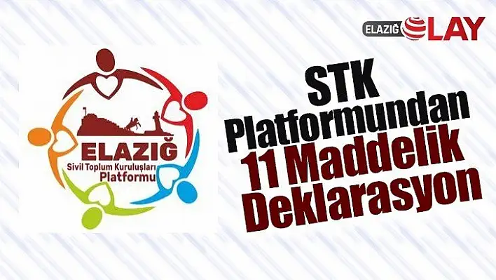 STK Platformundan 11 Maddelik Deklarasyon