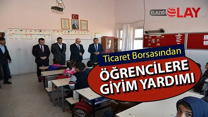 Ticaret Borsası'ndan öğrencilere giyim yardımı