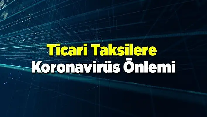 Ticari Taksilere Koronavirüs Önlemi